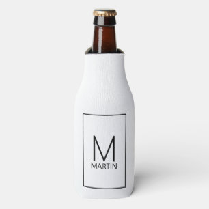 Modern Personalized Monogram and Name Bottle Coole Cooler