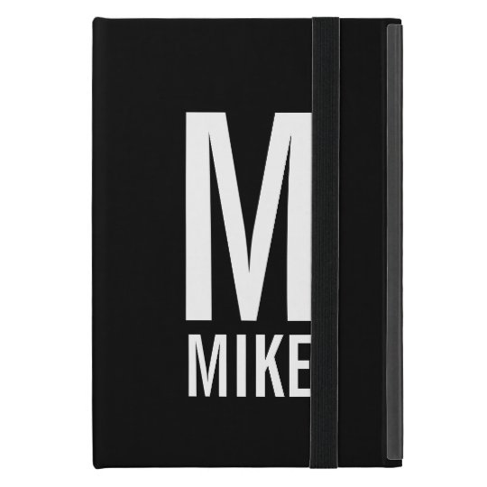 Modern Personalized Monogram and Name Case For iPad Mini