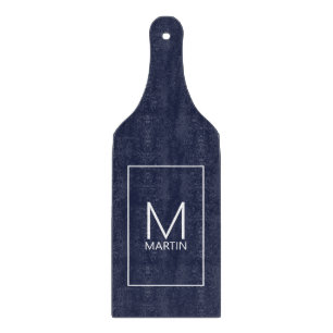 Modern Personalized Monogram and Name Cutting Board