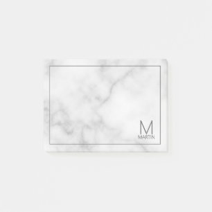 Modern Personalized Monogram and Name Notepad