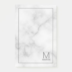 Modern Personalized Monogram and Name Notepad