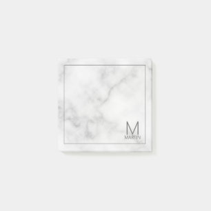 Modern Personalized Monogram and Name Notepad