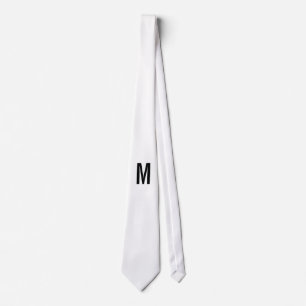 Modern Personalized Monogram and Name Tie