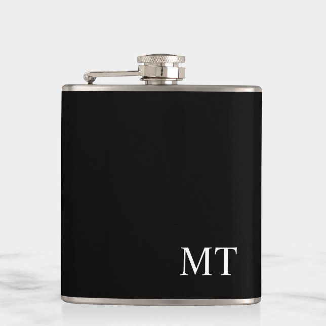 Modern Personalized Monogram Hip Flask (Creator Uploaded)