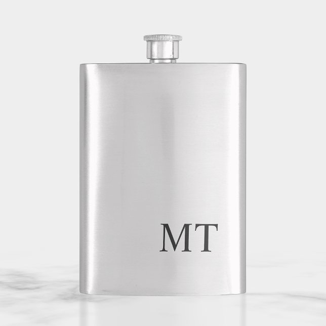 Modern Personalized Monogram Hip Flask (Creator Uploaded)