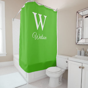 Modern Personalized Monogram Kelly Green