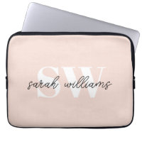 Modern Personalized Monogram Name Pink