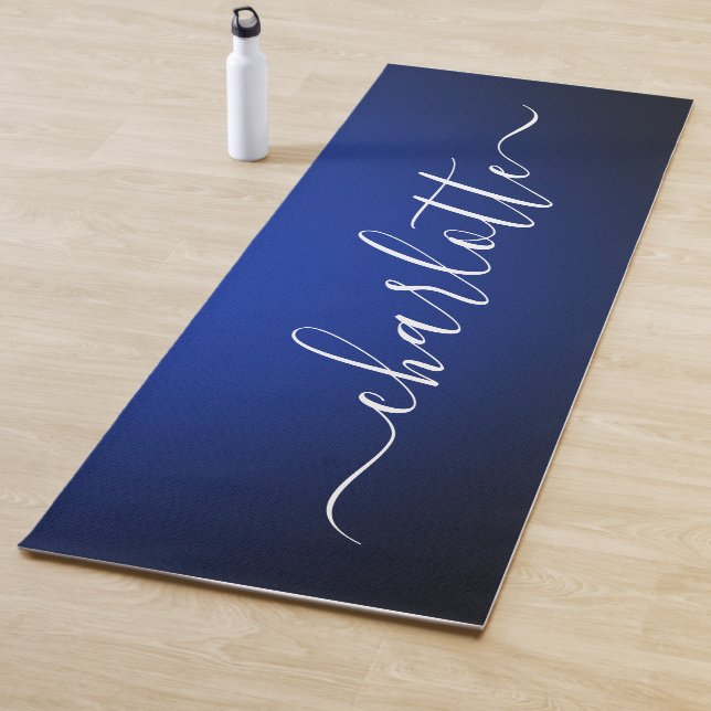 Modern Personalized Name Chic Calligraphy Yoga Mat (In Situ)
