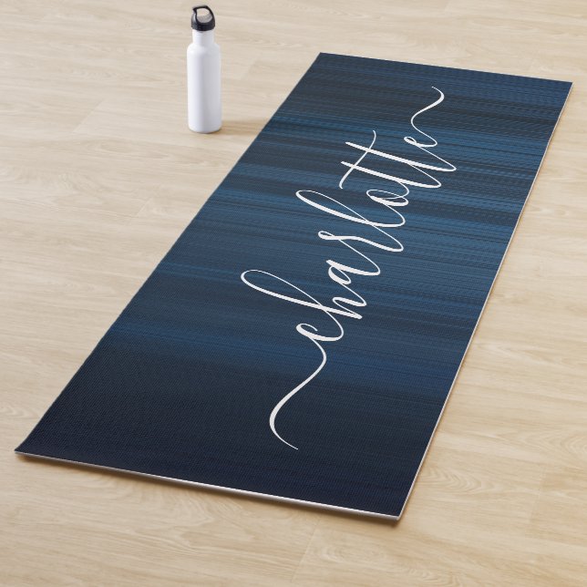 Modern Personalized Name Chic Calligraphy Yoga Mat (In Situ)