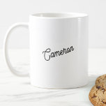 Modern Personalized Name Coffee Mug<br><div class="desc">Personalized custom name design in a modern font.</div>