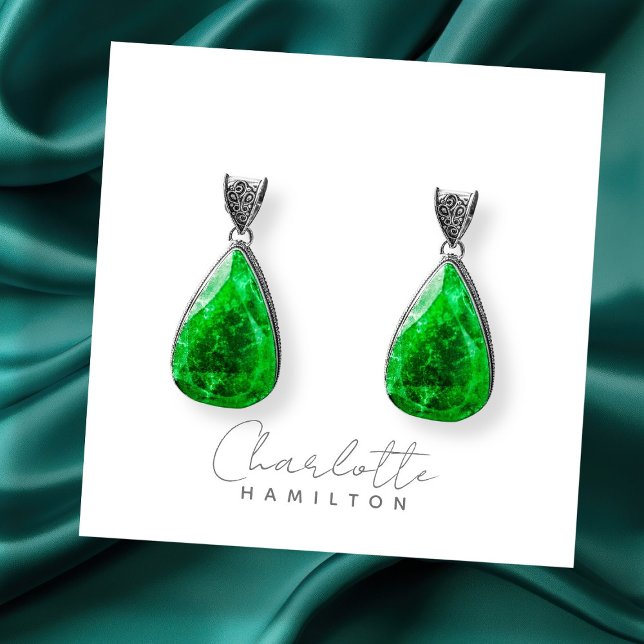 Modern Personalized Name Grey Tones Earring Card (Modern Personalized Name Grey Tones Earring Cards by Ricaso. Add your business name to jewelry cards)