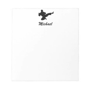 Modern Personalized Name Karate / Taekwondo / judo Notepad