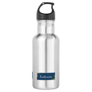 Modern Personalized Name Monogram 532 Ml Water Bottle