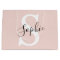 Modern Personalized Name Monogram Pastel Pink