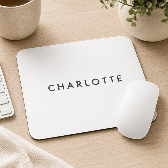 Modern Personalized Name Mouse Pad (Creator Uploaded)