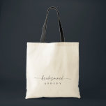 Modern Personalized Name Tote Bridesmaid<br><div class="desc">This is a modern minimal personalized bridesmaid tote bag. Edit most wording and all colours to make this minimal bridesmaid gift fit your event needs and personal style. Just select "edit using design tool" on toolbar :)</div>