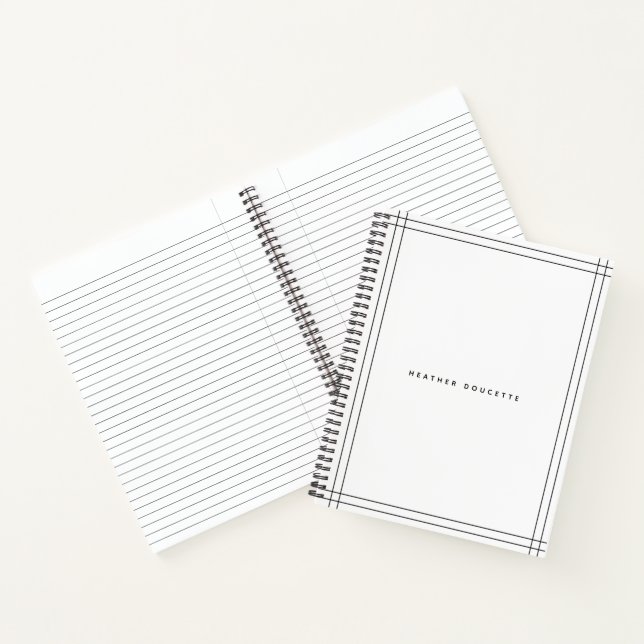 Modern Personalized Notebook (Inside)