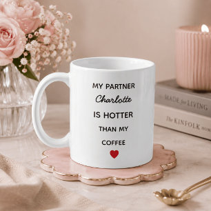 Modern Personalized Partner Coffee Mug