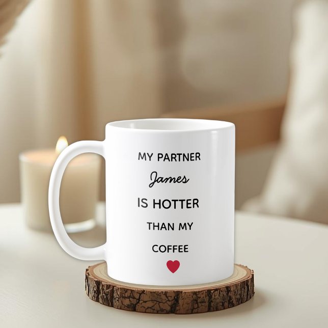 Modern Personalized Partner Coffee Mug (Créateur téléchargé)