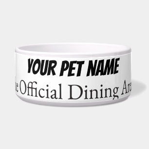 Modern Personalized Pet bowl Custom Name Dog