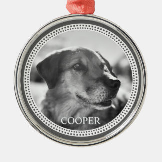 Modern Personalized Pet Metal Ornament