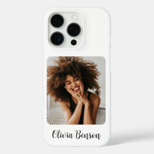 Modern Personalized Photo and Name Create your own iPhone 16 Pro Case