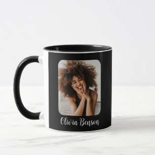 Modern Personalized Photo and Name Create your own Mug