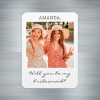 Modern Personalized Photo Bridesmaid Proposal