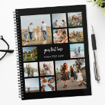 Modern Personalized Photo Collage Planner<br><div class="desc">Create your own personalized photo collage planner featuring 12 of your favourite photos.</div>
