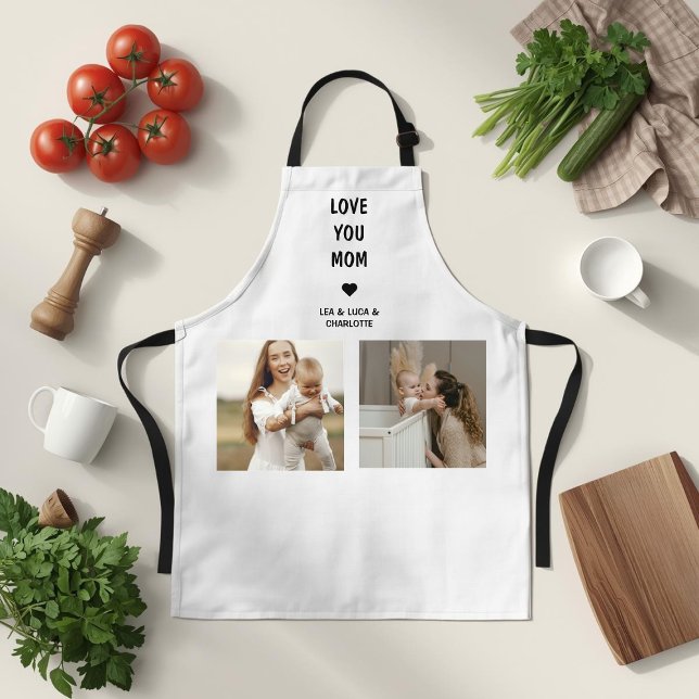 Modern Personalized Photo Gift for Mom Apron (Creator Uploaded)