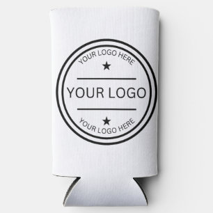 Modern Personalized Photo Logo wedding favor Gift Seltzer Can Cooler