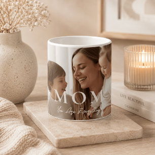 Modern Personalized Photo MOM Coffee Mug