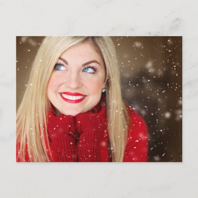 Modern Personalized Photo  Postcard (Front)