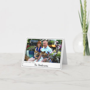 Modern Personalized Photo Stationery Note Card