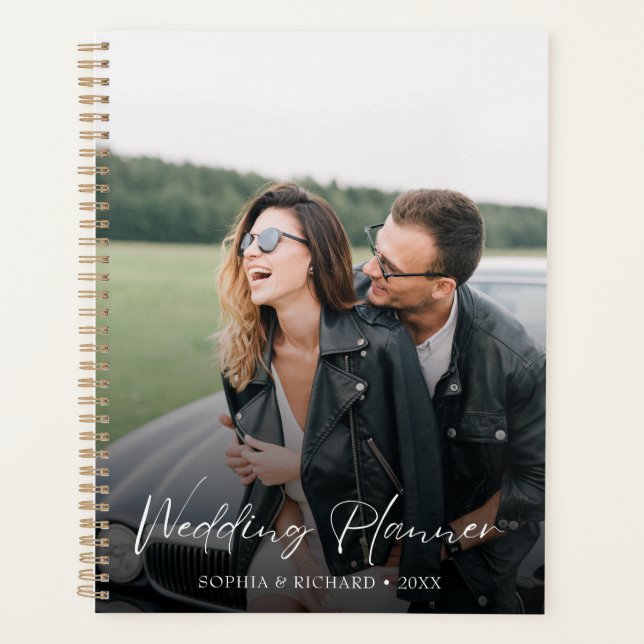 Modern Personalized Photo Wedding  Planner (Front)