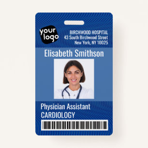 Modern Personalized Physician Assistant ID Card Badge