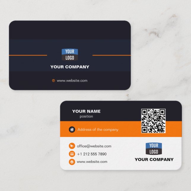 Modern Personalized professional Business Card (Front/Back)