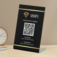 Modern Personalized QR Code Wifi Network Password