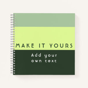 Modern Personalized Quote Print Notebook