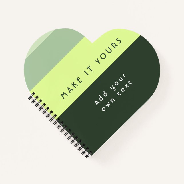 Modern Personalized Quote Print Notebook (Front)