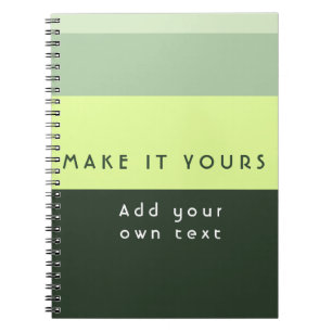 Modern Personalized Quote Print Notebook