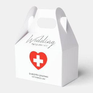 Modern Personalized Recovery Kit Wedding Favor Box