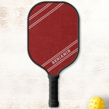 Modern Personalized Red White Player Name