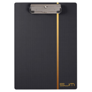 Modern Personalized Small Monogram Clipboard