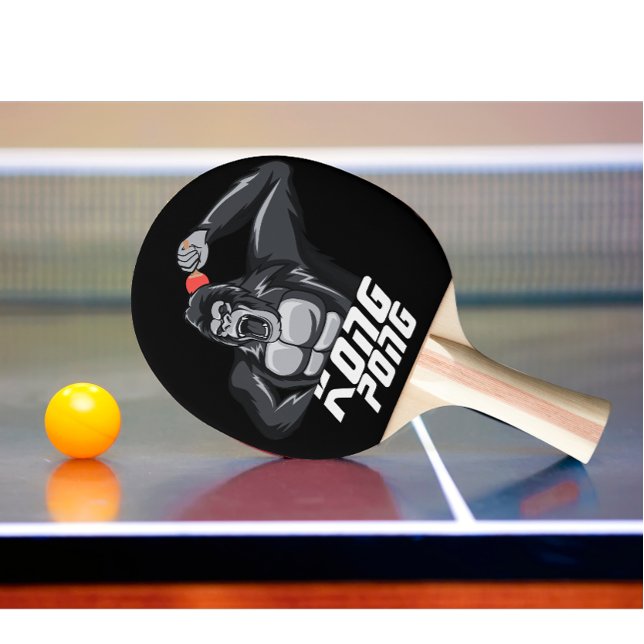 Modern Personalized Table Tennis Angry Gorilla Ping Pong Paddle (personalized funny ping pong paddle)