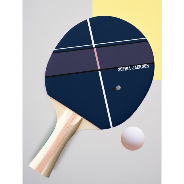 Modern Personalized Table Tennis Player Name Ping Pong Paddle (personalized table tennise)