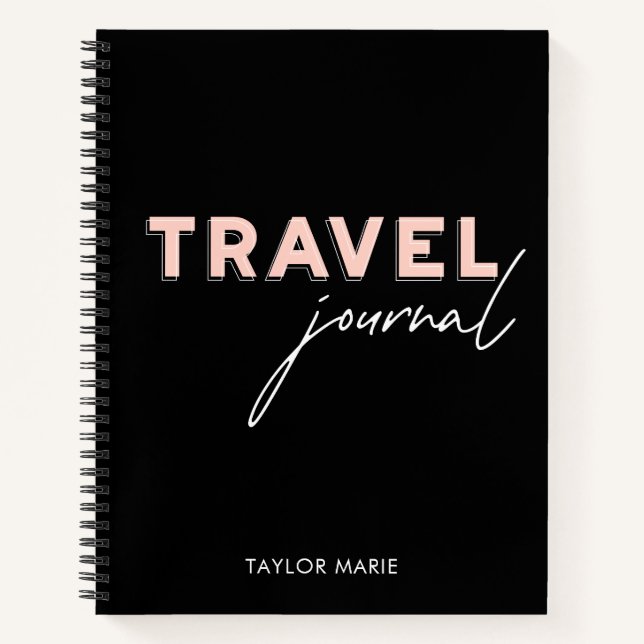 Modern Personalized Travel Journal (Front)