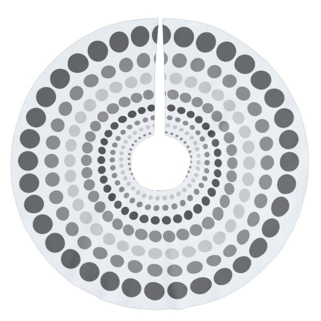 Modern Personalized Tree Skirt (Front)