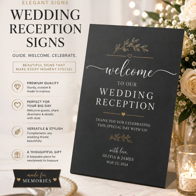 Modern Personalized Wedding Sign Display (Creator Uploaded)