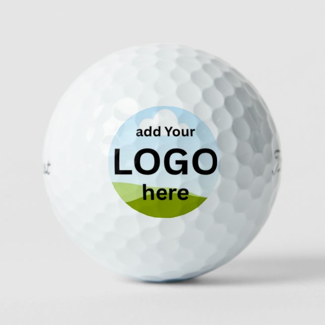 Modern Personalized Your Logo Or Image Golf Balls (Front)